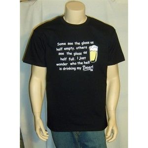 Whose Drinking my Beer?  T Shirt Men's Sizes Humorous Beer Glass - NEW w/ Tags